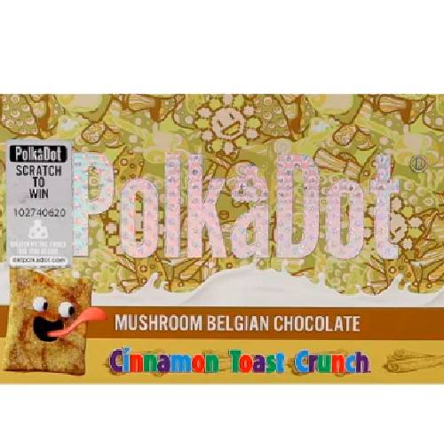 Cinnamon Toast Crunch Polkadot Magic Mushroom Belgian Chocolate